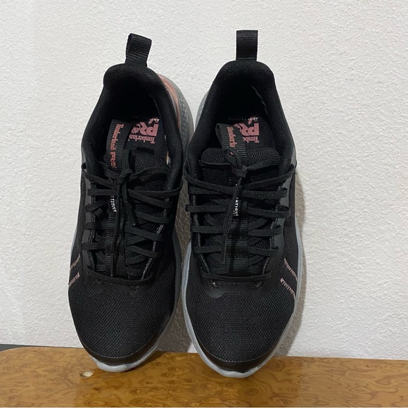 Timberland Pro Setra composite Toe Women's Work Sneakers Size 6 Wide Black/Pink - Picture 9 of 11